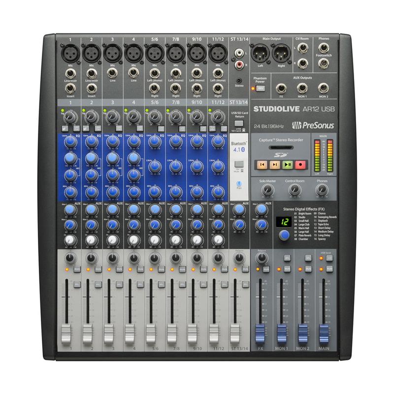 PRESONUS StudioLive AR12 USB 14-Channel Hybrid Performance and Recording Mixer