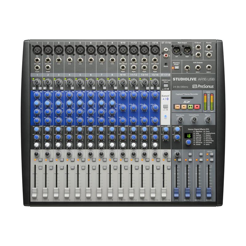 PRESONUS StudioLive AR16 USB 18-Channel Hybrid Performance and Recording Mixer