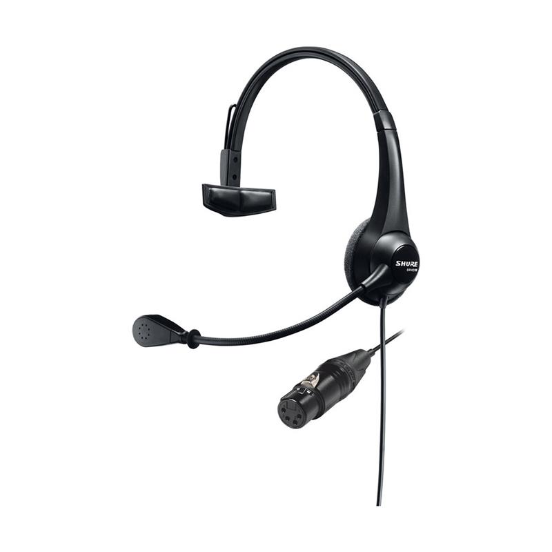 SHURE BRH31M-NXLR4F Lightweight Single-Sided Broadcast Headset with Neutrik 4-Pin XLR-F Cable