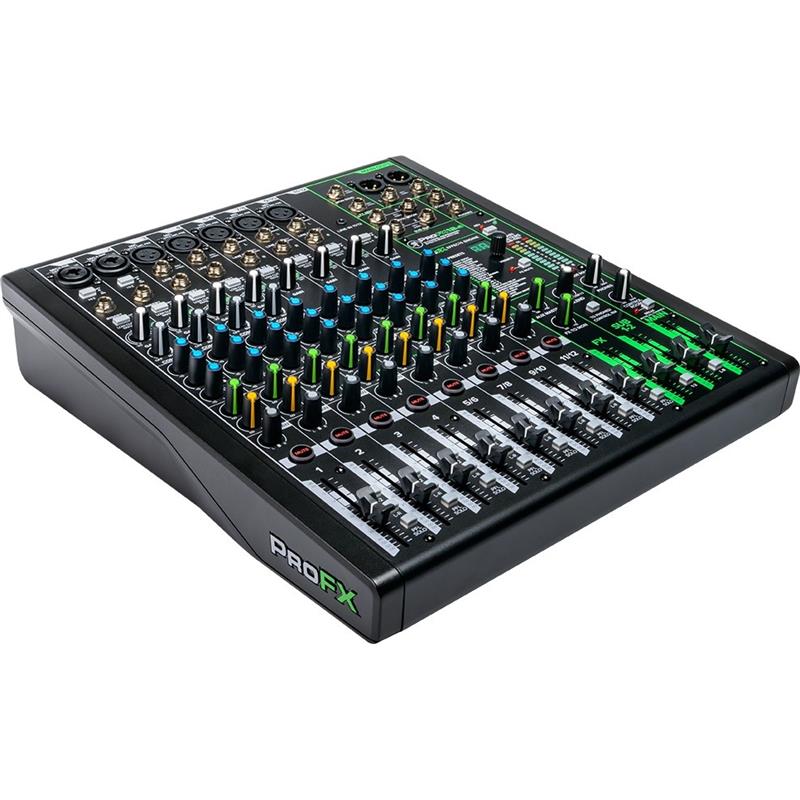 MACKIE ProFX12v3 12 Channel Professional Effects Mixer with USB - 7 Mic/Line Inputs (Comp 1-4) - 2-In / 4-Out USB (24-Bit, 192 