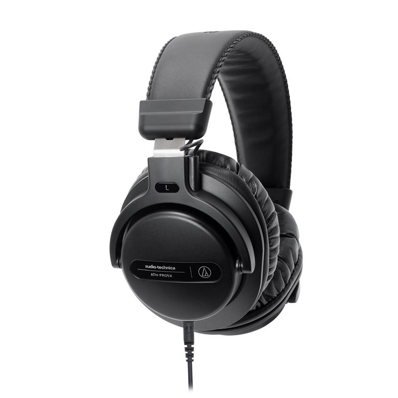 AUDIO TECHNICA ATH-PRO5XBK Professional Over-Ear Closed-Back Dynamic DJ Monitor Headphones, Black