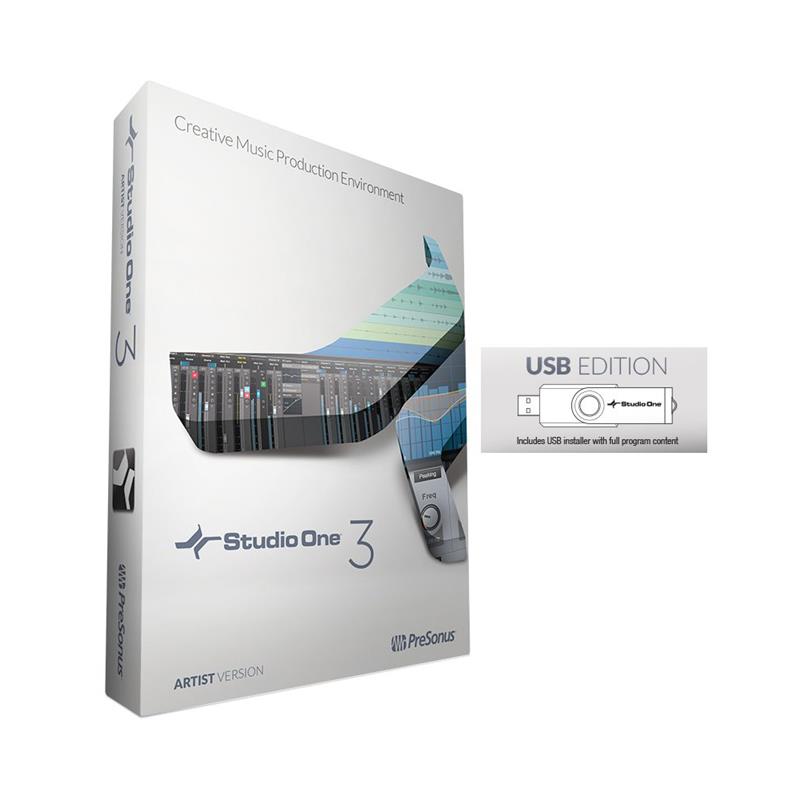 PRESONUS Studio One Artist 3 - Audio and MIDI Recording/Editing Software (USB Media Stick)