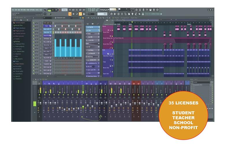 FL Studio 2024 Signature Bundle Educational 35-seat License