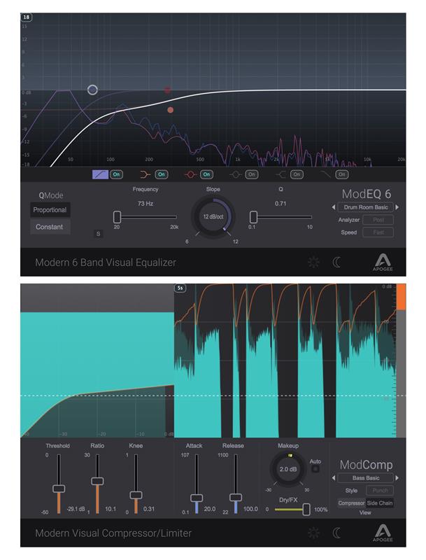 Apogee FX Plugins ModEQ6 + ModComp bundle (Digital Download Only)