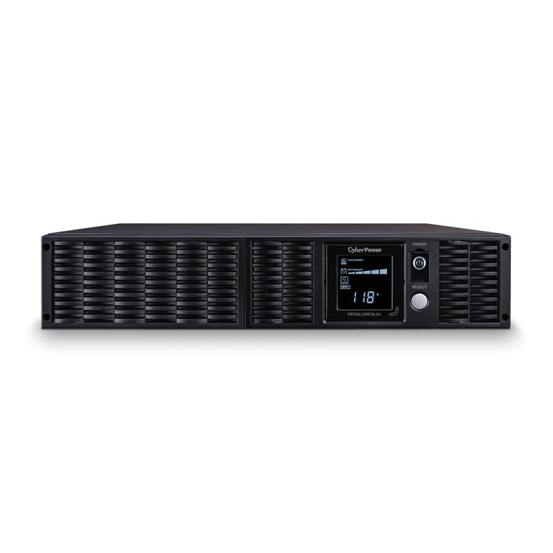 CyberPower Smart App PR750LCDRTXL2U 750VA Battery-Backup Rackmount UPS - Pure Sinewave (PR750LCDRTXL2U)