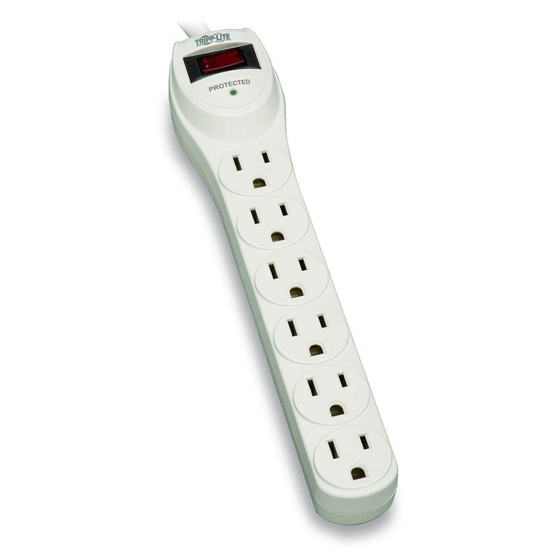 Tripp-Lite Surge Suppressor - 6 outlets 2 ft (TLP602)