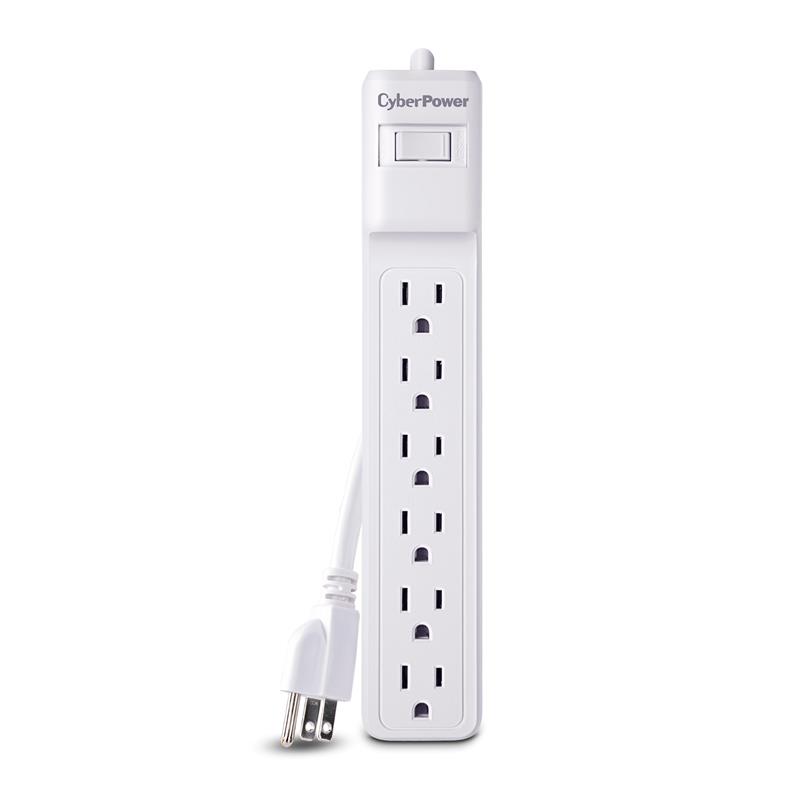 CYBERPOWER B602RC1 Essential Surge Protectors 500 joules with 6 outlet