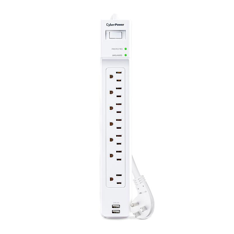 CYBERPOWER P704URC1 7 outlets surge protector With 2000 joules usb-a