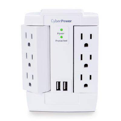 CYBERPOWER 1500-Joules 6-Outlets Wall-Mount Surge Protector(Open Box)