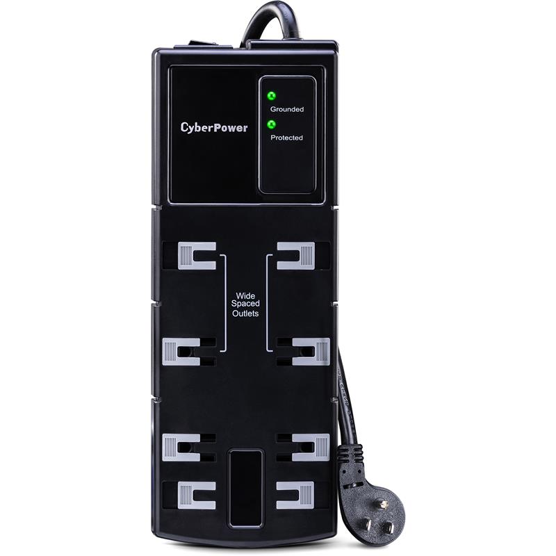 CYBERPOWER CSB806 8-Outlets 1800-Joules Surge Protector - 6ft Cord