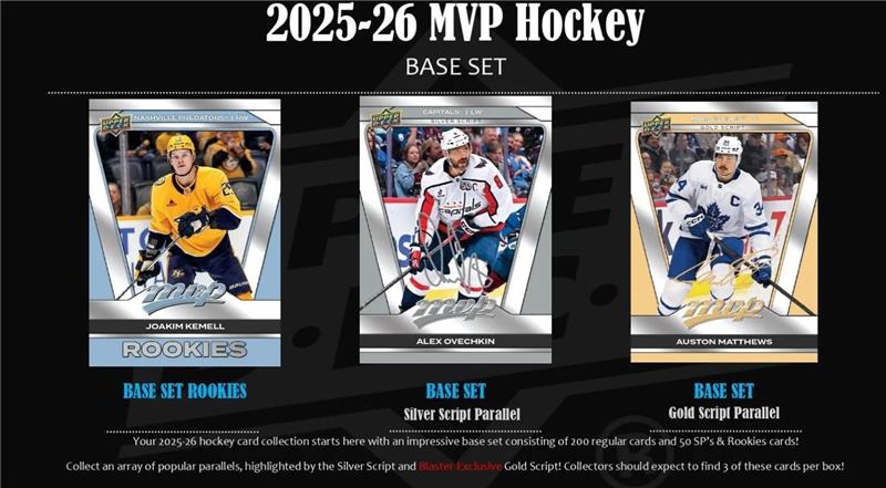 2026 Upper Deck MVP HOCKEY GRAVITY FEED