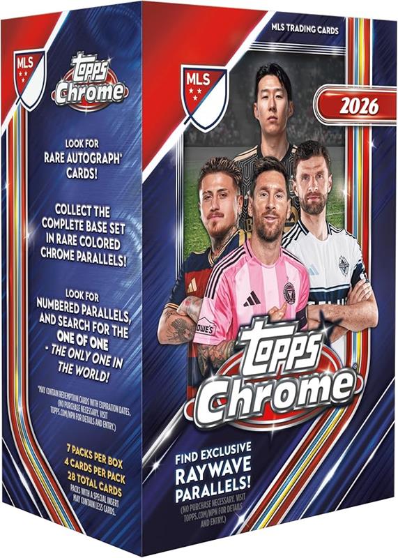 2026 Topps MLS Chrome Major League Soccer Value Box