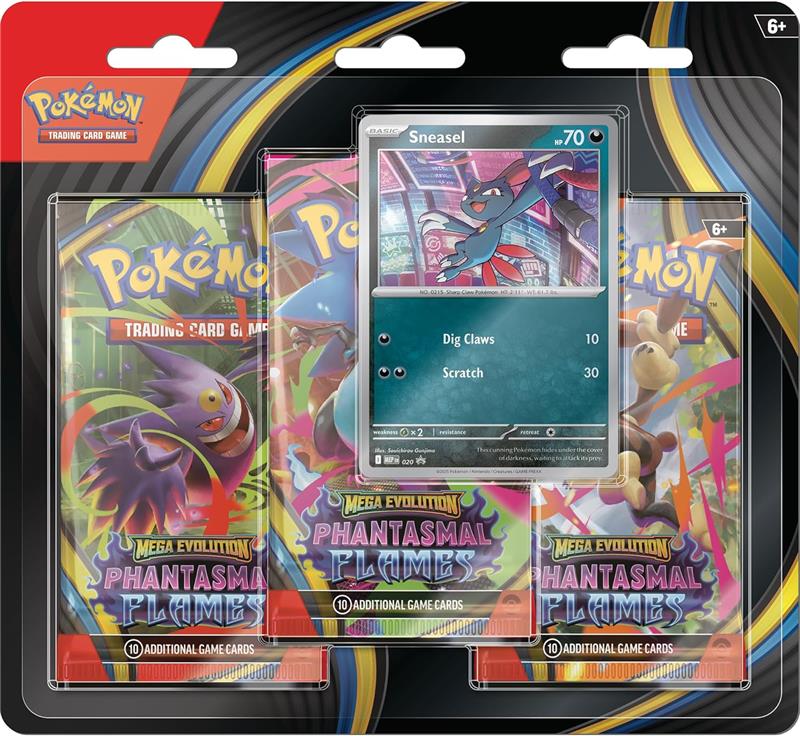 Pokémon TCG Mega Evolution: Phantasmal Flames 3-Pack Blister