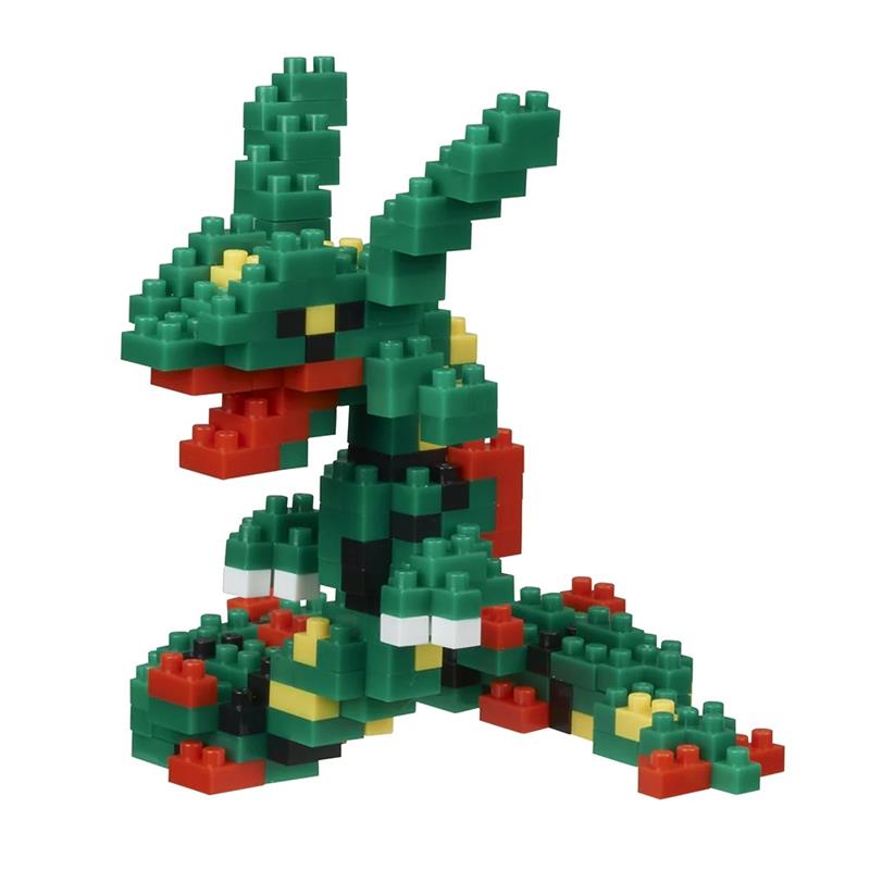 Nanoblock Pokemon Series Rayquaza | Building Blocks | Fit & Snap By Hand!