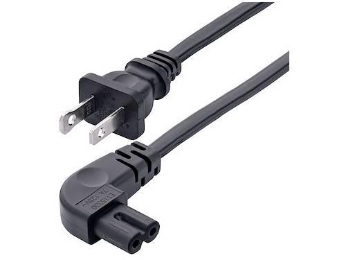 StarTech.com 6ft (1.8m) Laptop Power Cord, NEMA 1-15P to Right Angle C7, 7A 125V, 18AWG, Laptop Charger Cable, Replacement Powe