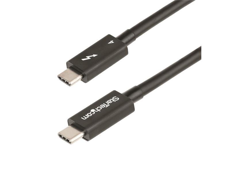 Câble Thunderbolt 4 StarTech.com de 1 m, 40 Gbit/s, 100 W Power Delivery, vidéo 4K/8K, certifié Intel - Compatible avec USB ...