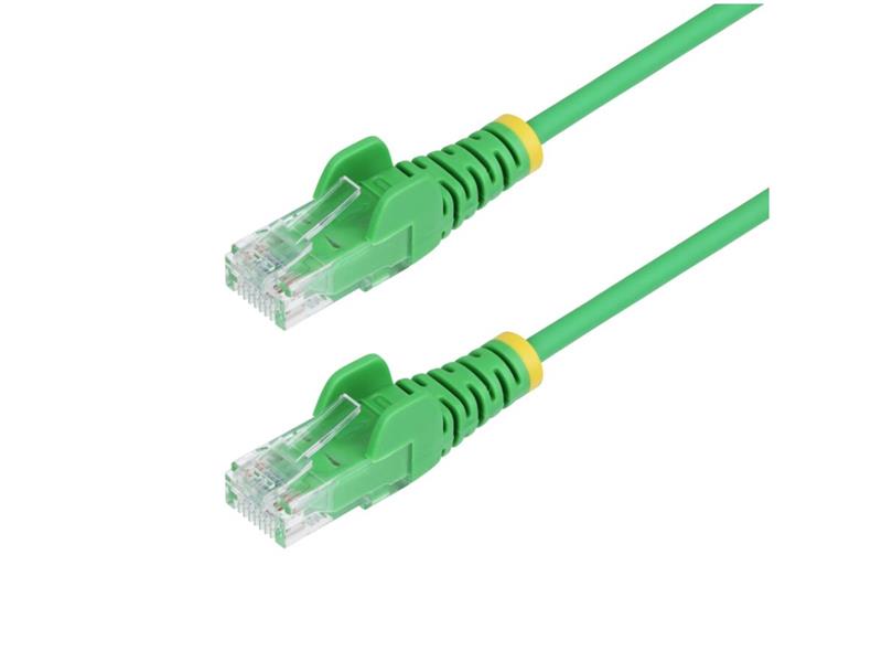 STARTECH 6FT GREEN SLIM CAT6 ETHERNET CABLE, SNAGLESS, 100W POE, UTP, LSZH, 28AWG BARE COPPER WIRE, SLIM RJ45 NETWORK PATCH COR