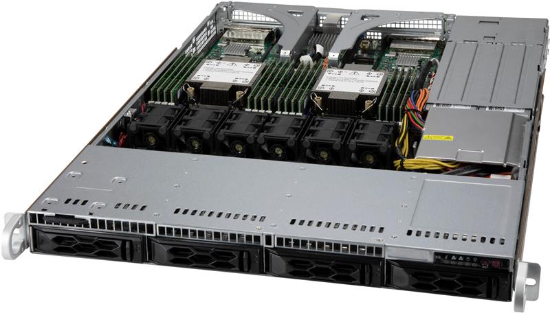 SUPERMICRO 1U SERVER (AS -1015CS-TNR(x1)H13SSW, CSE-LA15TQC-R860AW2) AMD EPYC TURIN 9115 16C/32T, 16GB DDR5-5600 1RX8 ECC RDIMM