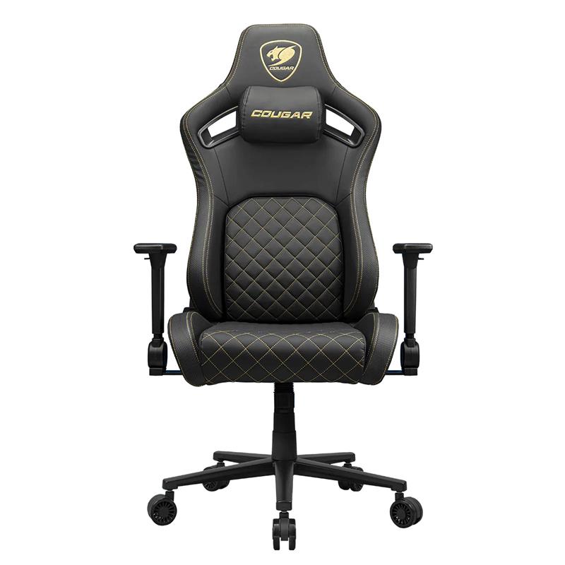 COUGAR Defensor Gold Gaming Chair Black/ Gold Leatherette