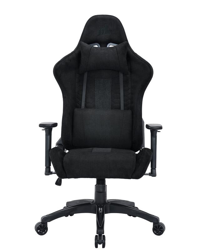 CORSAIR TC100 Fabric Gaming Chair, Relaxed Fit, Black(Open Box)