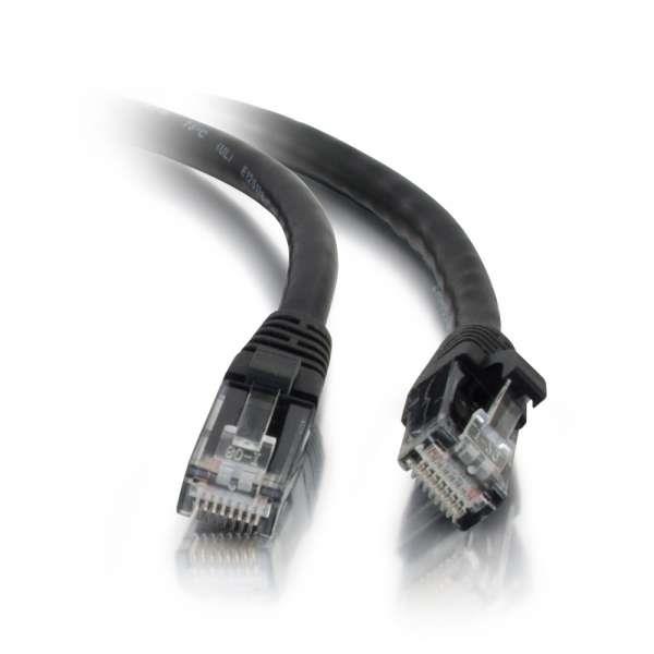 C2G Cat5e Snagless UTP Cable- Black 10ft