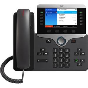 Cisco 8841 IP Phone - Corded - Corded - Wall Mountable - Charcoal - 5 x Total Line - VoIP - Unified Communications Manager, Uni