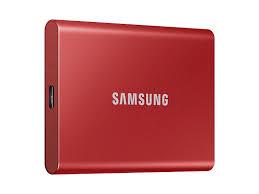 Samsung T7 2TB USB3.2  Red External Solid State Drive