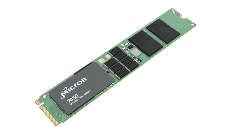 Disque SSD Micron MTFDKBG1T9TFR-1BC1ZABYYR 1,9 To 7450 Pro NVMe M.2 22110 sans autochiffrement (vente au détail)