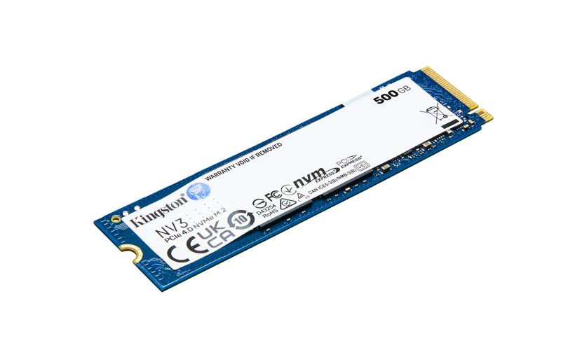 Kingston500GB3個NV3 PCIe 4.0 NVMe M.2 SSD KINGSTON NV3 500G NVMe PCIe 4x4 SSD - Canada Computers