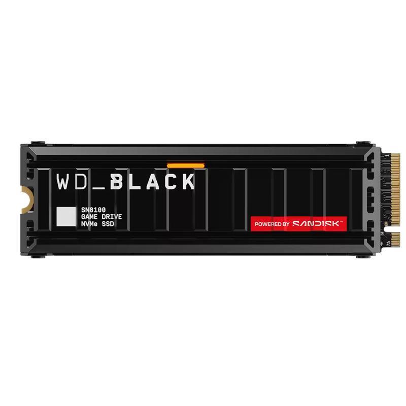 WD Black SN8100 1TB PCIe Gen5 NVMe M.2 2280 SSD with Heatsink