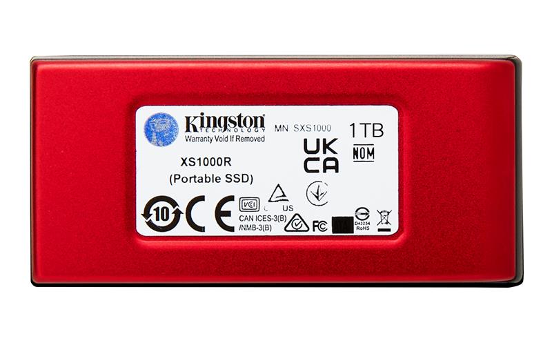 Kingston XS1000 1TB Red External USB 3.2 Gen 2, External SSD