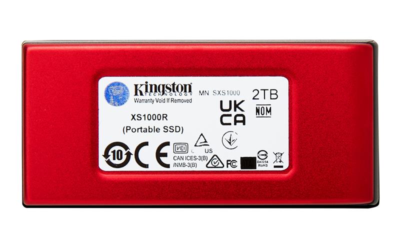 Kingston XS1000 2TB Red External USB 3.2 Gen 2, External SSD