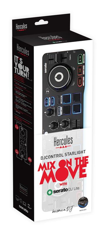 HERCULES DJ Control Starlight - DJ Controller with Serato DJ Lite