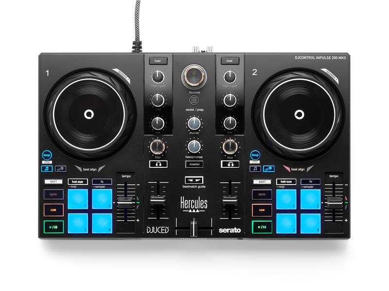 HERCULES DJControl Inpulse 200 MK3, Black