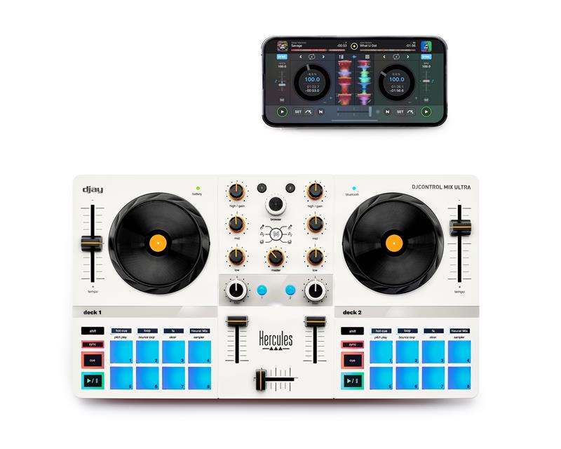 HERCULES DJControl Mix Ultra, White - Canada Computers