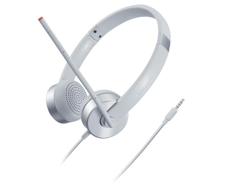 LENOVO 100 Stereo Analog Headset - Cloud Grey