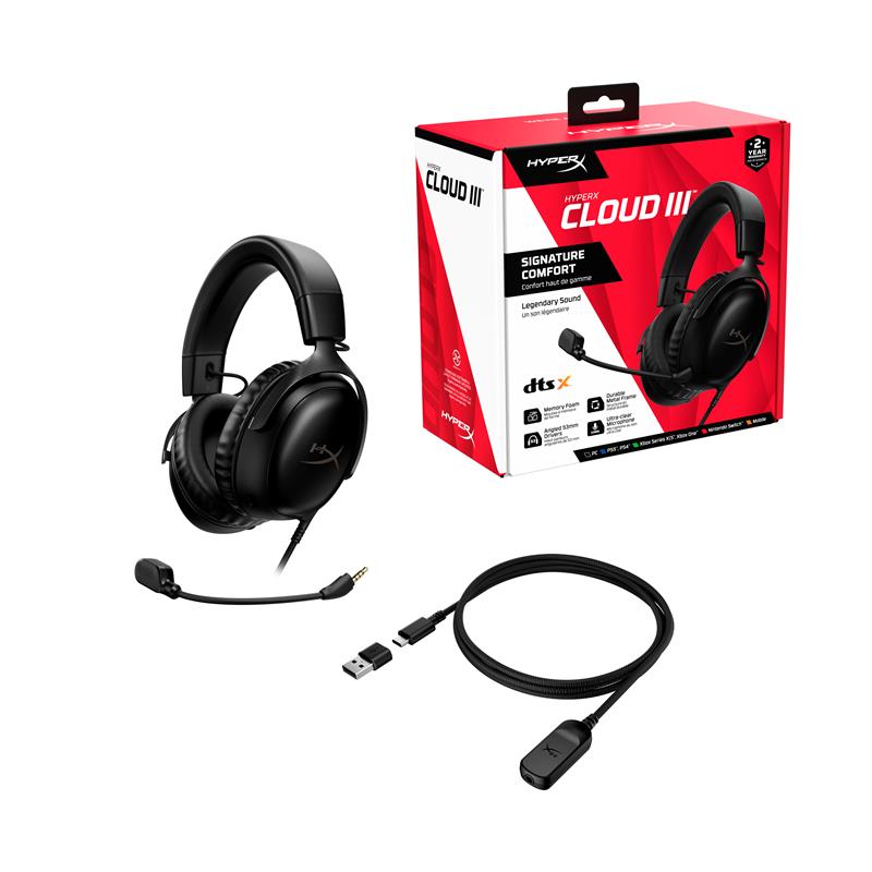 HYPERX Cloud III Wired Gaming Headset - Black - Canada