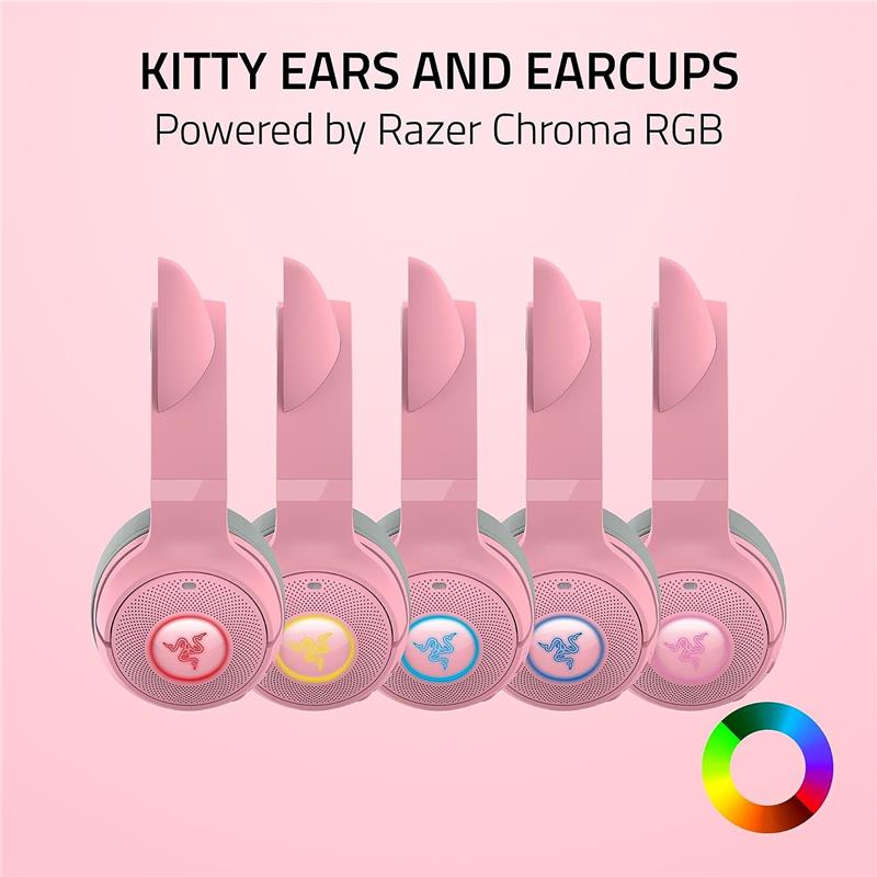 RAZER Kraken Kitty V2 Bluetooth Headset - Quartz Edition - Canada
