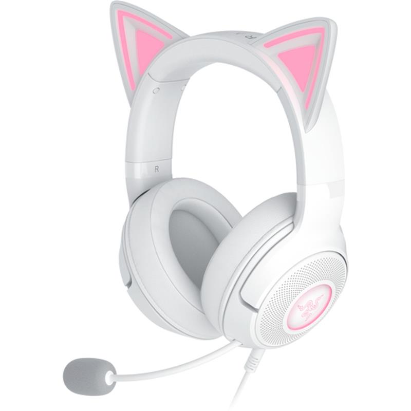 RAZER Kraken Kitty V2 USB Wired RGB Headset - White
