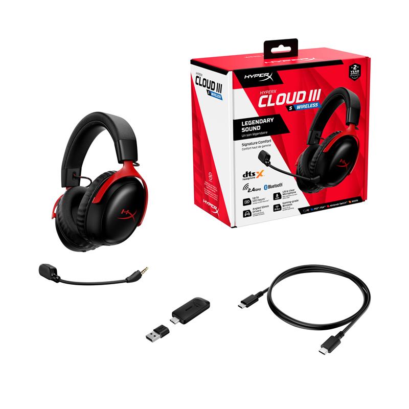 HYPERX Cloud III S – Wireless Gaming Headset - Red - Canada