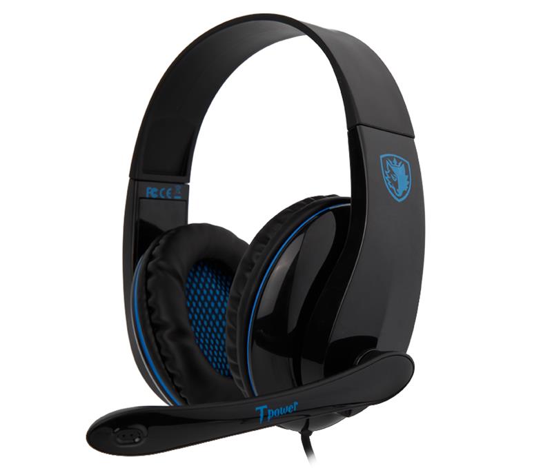 SADES (Tpower) - Casque-micro bleu(Open Box)