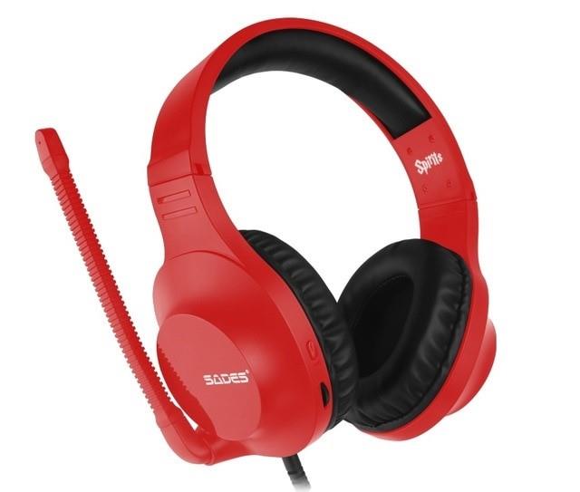 SADES Gaming Headset-Spirits (SA-721) – Red