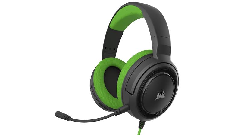 Corsair HS35 STEREO Gaming Headset, Green