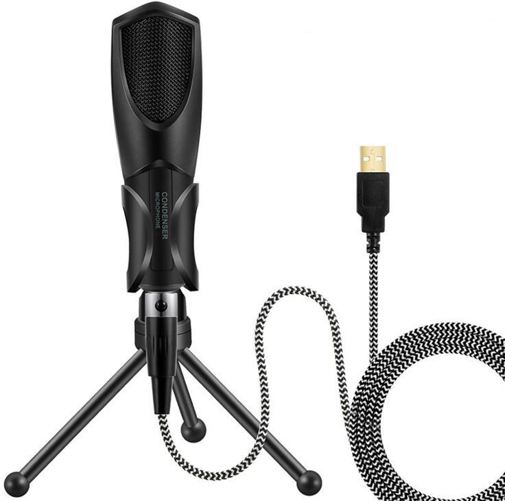 YANMAI Q3B Gaming Microphone With Foldable Tripod Stand, Black(Open Box)