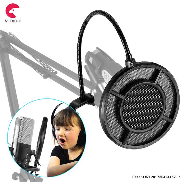 YANMAI PS-1 Dual-layer Microphone Wind Screen Pop Filter Mask Shield