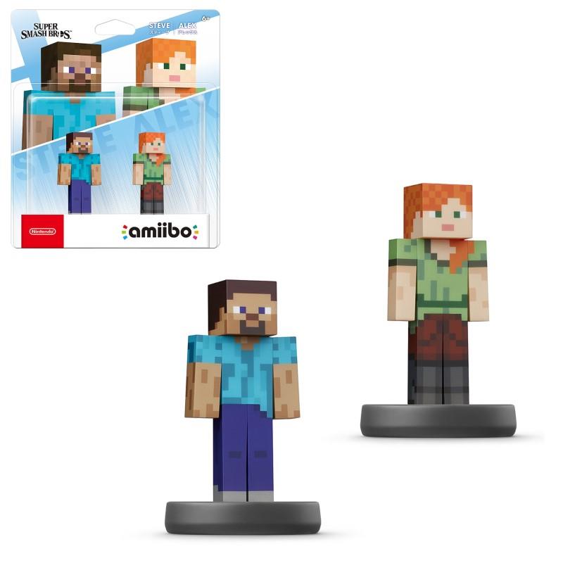 Nintendo™ Amiibo MINECRAFT SERIES: Steve & Alex - 2 Pack