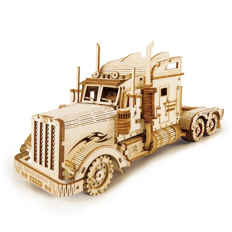 ROKR 3D Wooden Puzzle,Heavy Truck,Perfect Gift,1:40 Scale Model