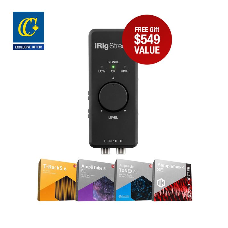 IK MULTIMEDIA iRig Stream Streaming Audio Interface, Black