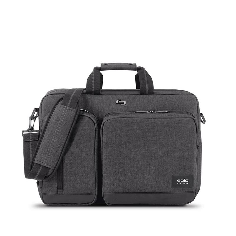 SOLO 15.6" Duane Hybrid Laptop Backpack/ Briefcase, Grey