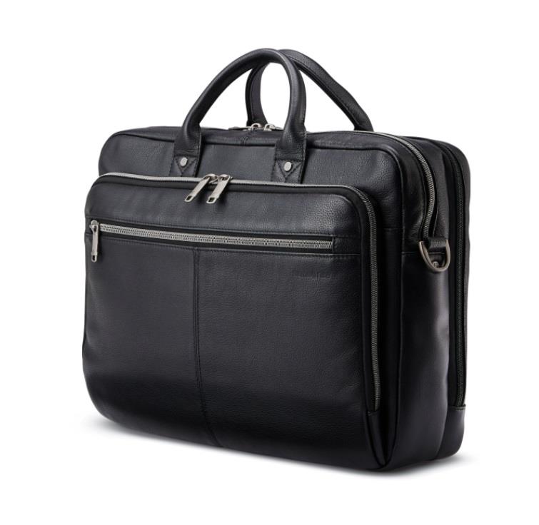 SAMSONITE Classic Leather 15.6" Toploader, black